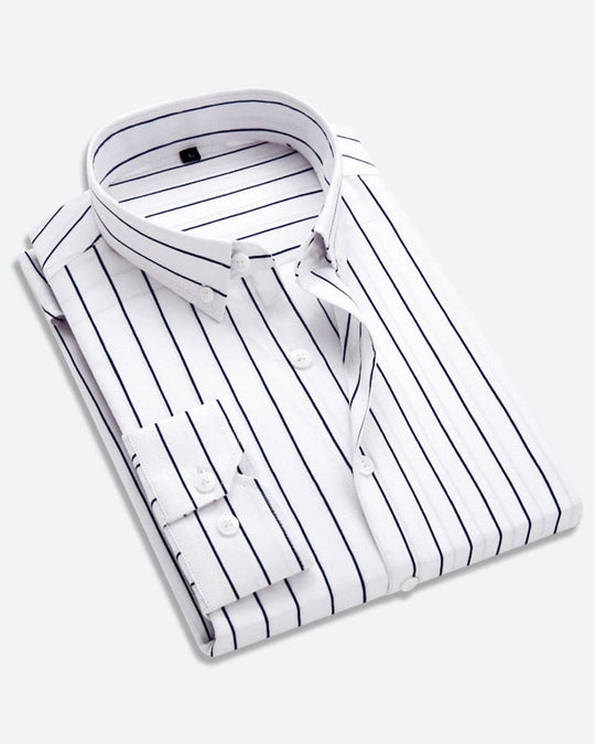Heren Overhemd Gestreept Casual Stijl 0