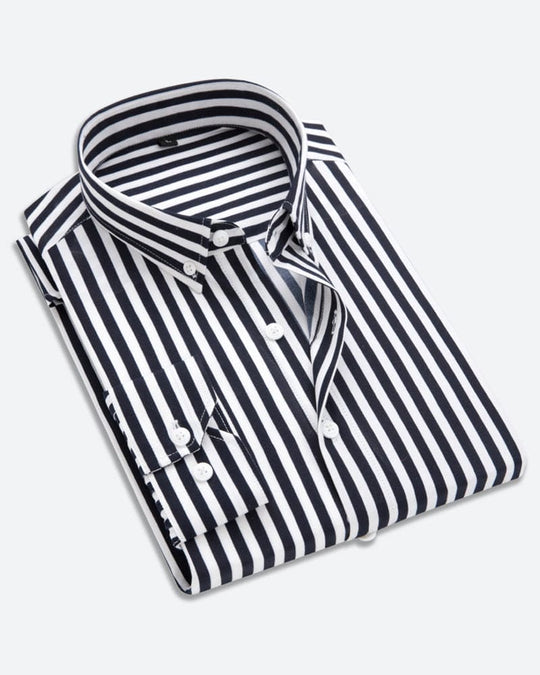 Heren Overhemd Gestreept Casual Stijl 1