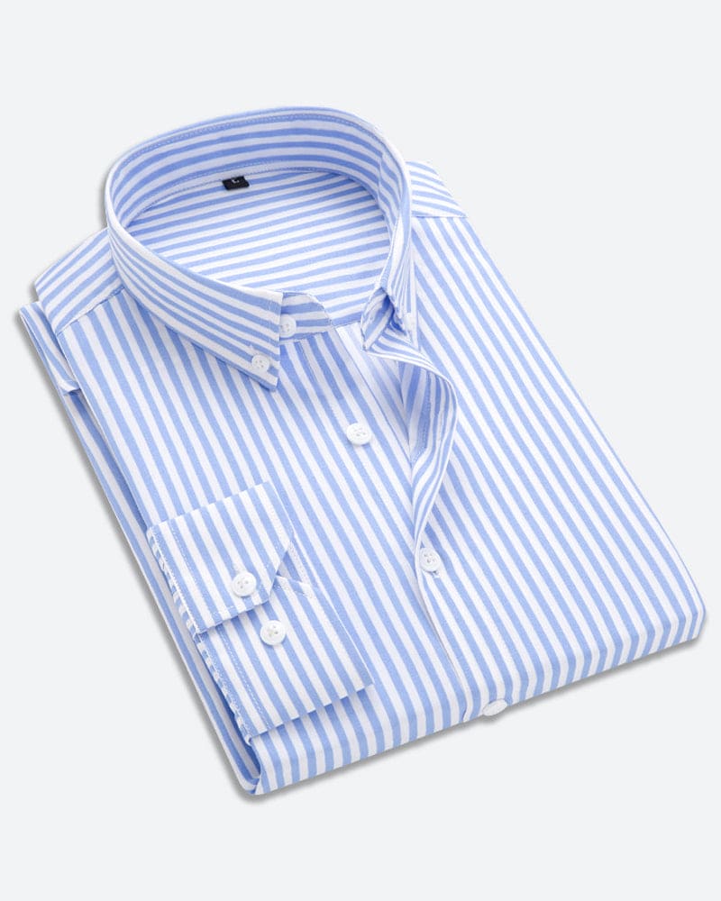 Heren Overhemd Gestreept Casual Stijl 2