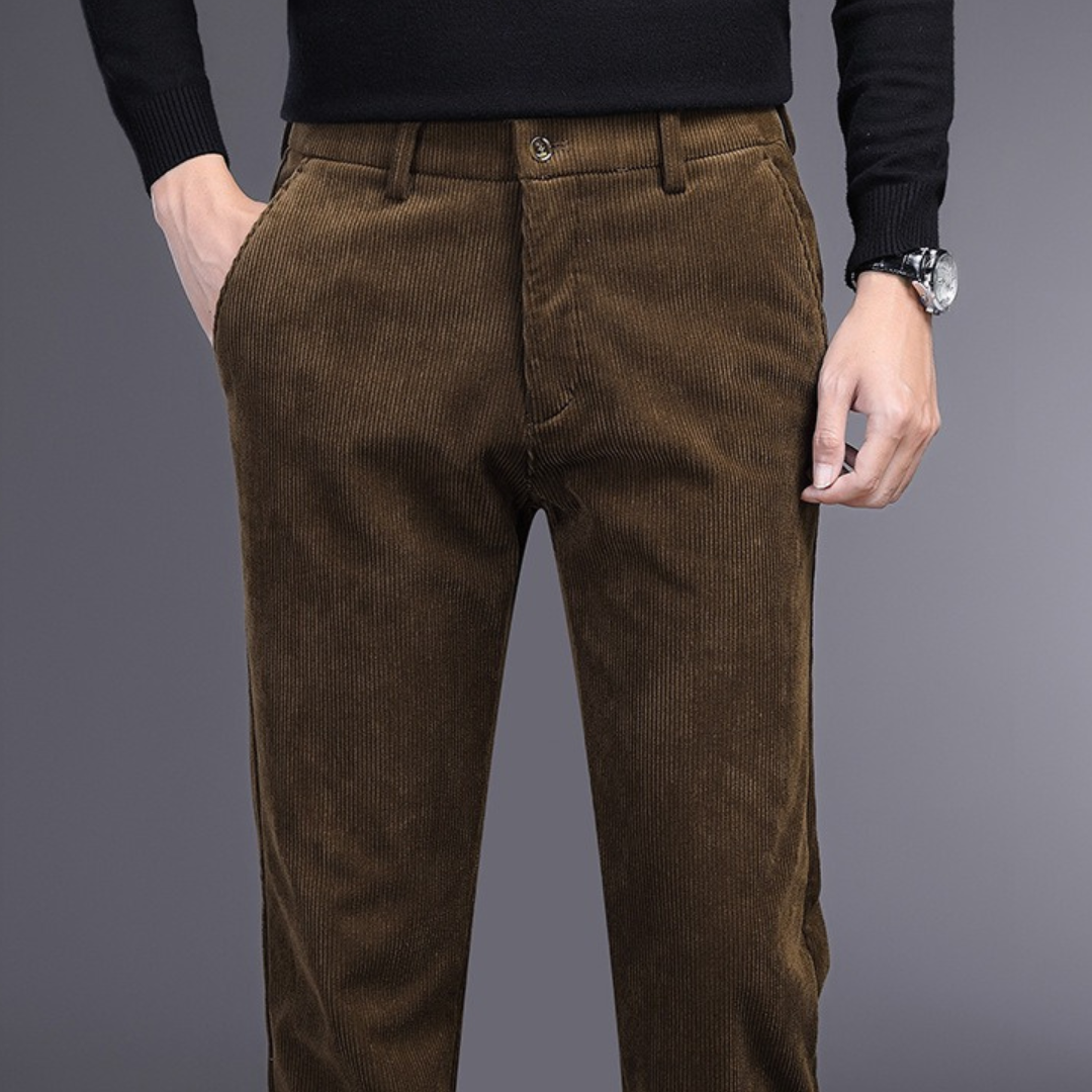Heren Pantalon Corduroy Vierweg Stretch Katoen 6