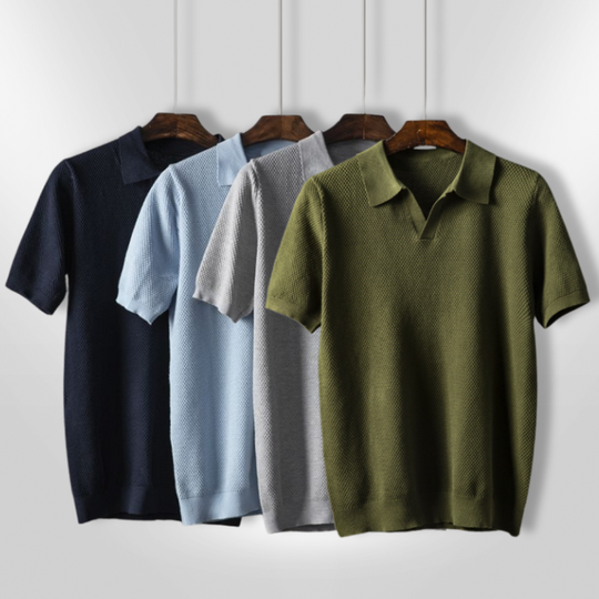 Heren Polo Slim Fit Ademend Polyester Katoenmix 7