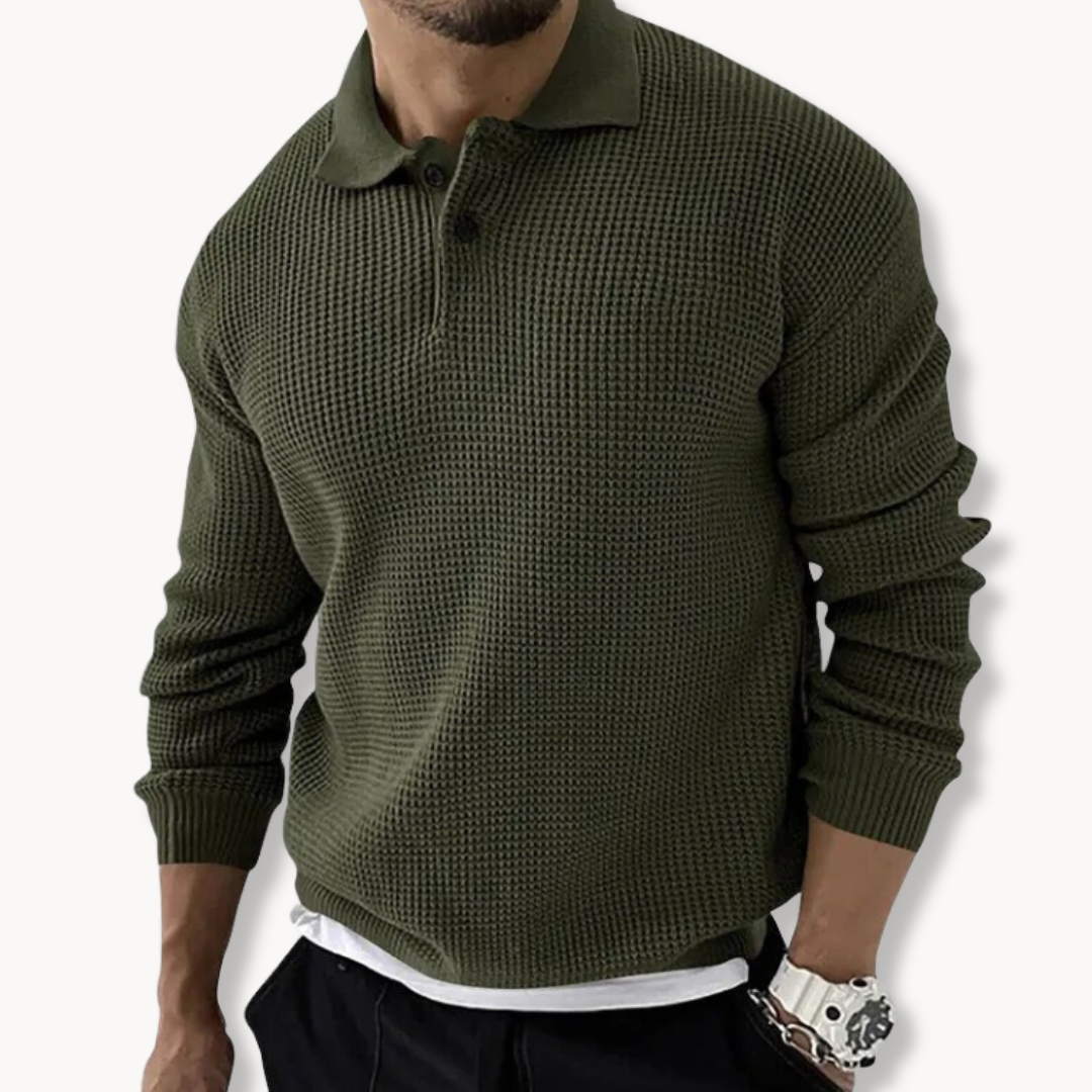 Heren Polo Trui Stijlvol Gebreid voor Casual en Formele Gelegenheden 1