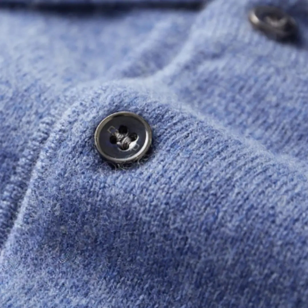 Heren Polo Trui met Ronde Hals en Ribbelmanchetten 2