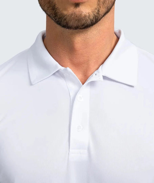 Heren Poloshirt Klassiek Met Knoopsluiting, Ademend en Flexibele Pasvorm 7