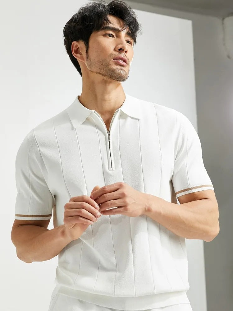 Heren Poloshirt Korte Mouwen Slanke Pasvorm Casual 1