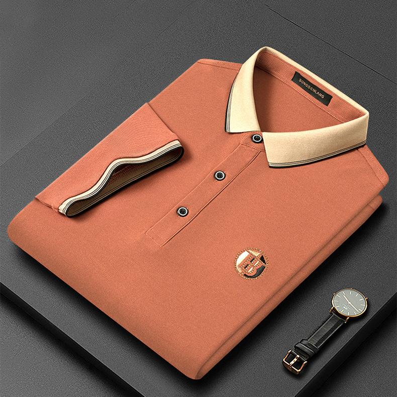Heren Poloshirt Modern Fit Met Borduursel Casual Chic 1