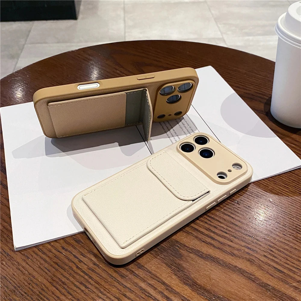Heren Portemonnee Case Met Kaarthouder Voor iPhone - Stijlvol En Praktisch 4