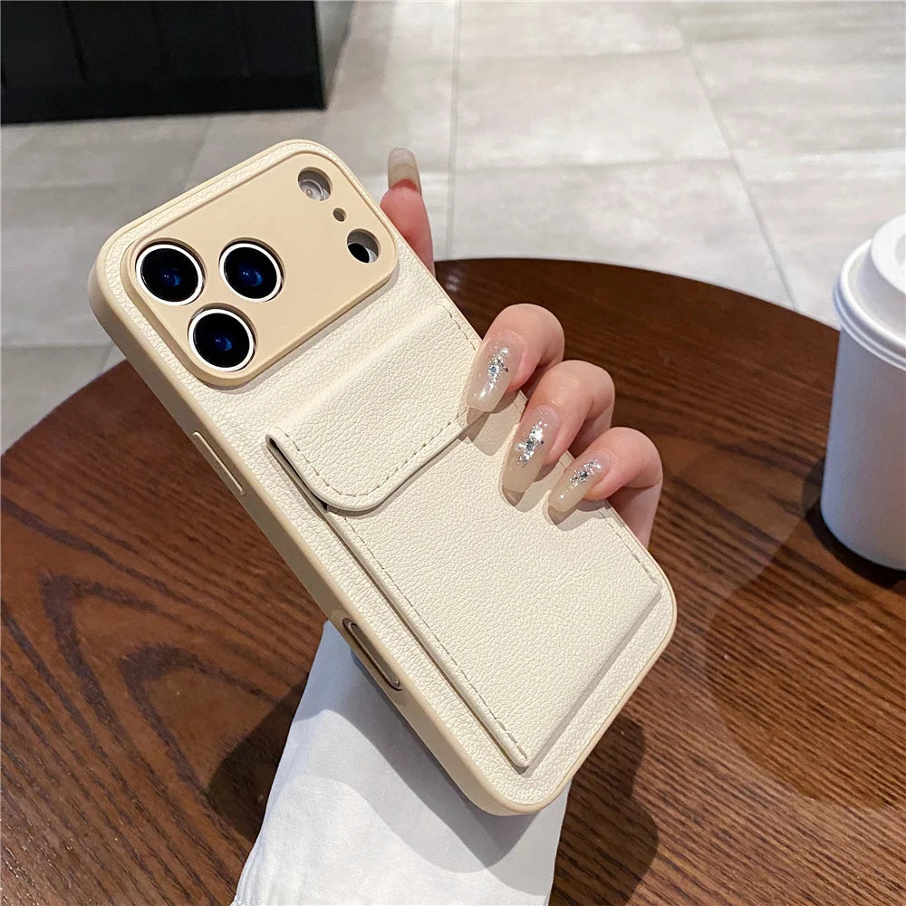 Heren Portemonnee Case Met Kaarthouder Voor iPhone - Stijlvol En Praktisch 6