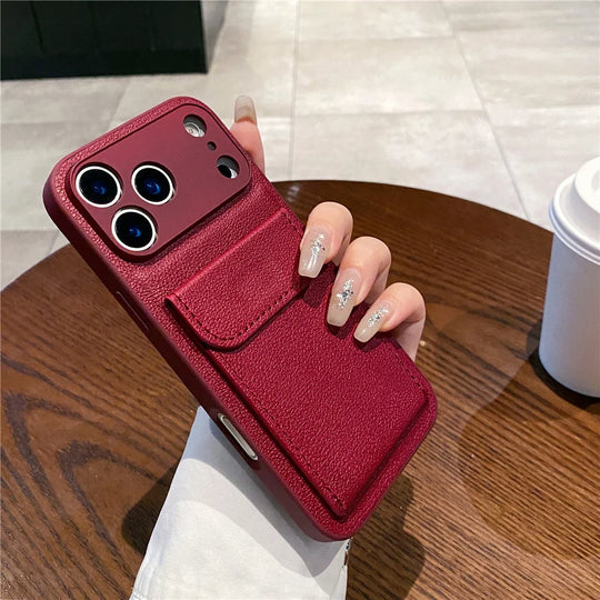 Heren Portemonnee Case Met Kaarthouder Voor iPhone - Stijlvol En Praktisch 8