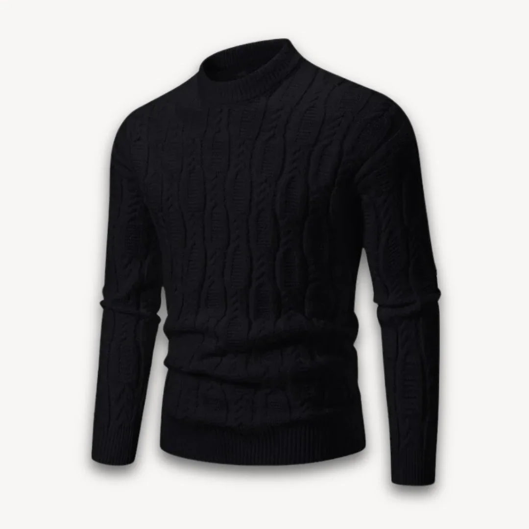 Heren Sweater Ronde Hals Kabelgebreid Stijlvol 3