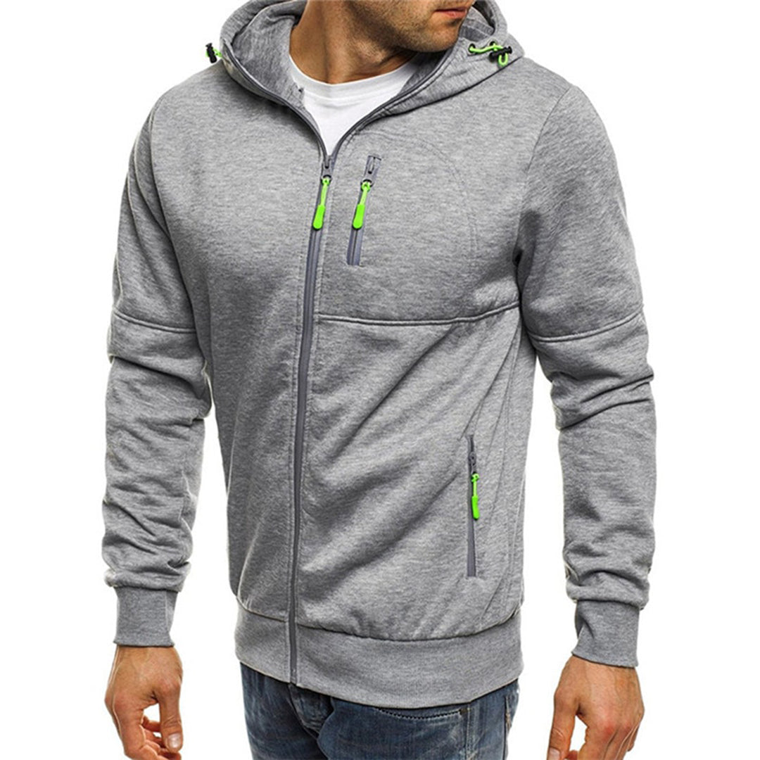 Heren Sweater met Rits en Capuchon 6