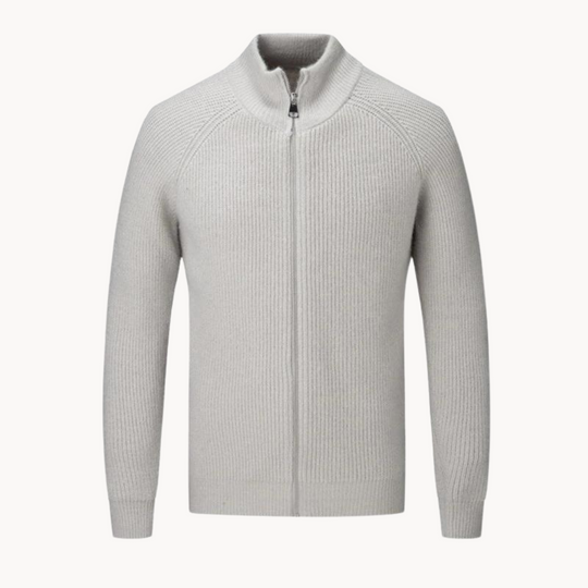 Heren Sweater met Volledige Ritssluiting en Opstaande Kraag 3