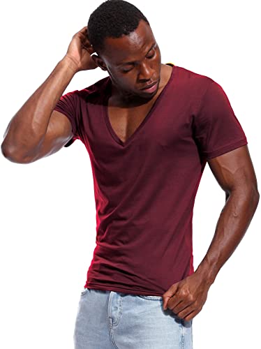 Heren T-shirt met V-hals Casual Stijl 5