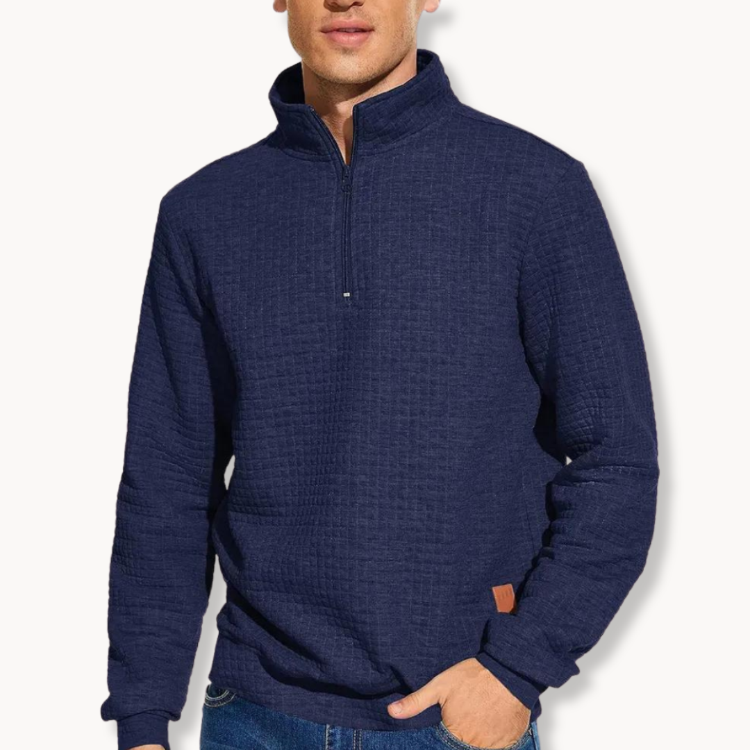 Heren Trui Halfzipper Casual Stijl Uniek Patroon 2