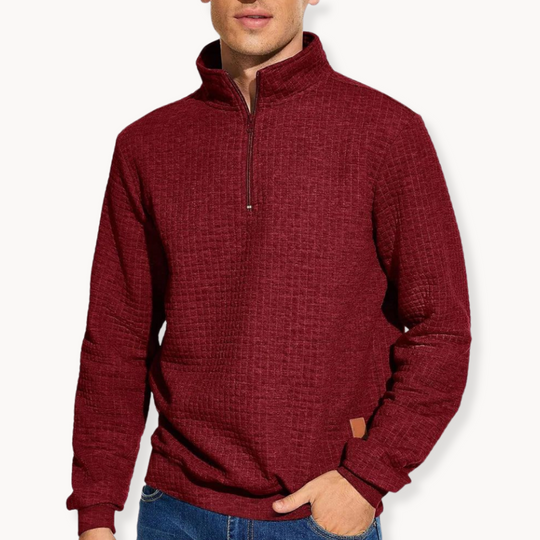 Heren Trui Halfzipper Casual Stijl Uniek Patroon 4