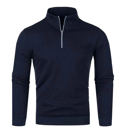 Heren Trui met Halve Blixtluiting Casual en Trendy 0