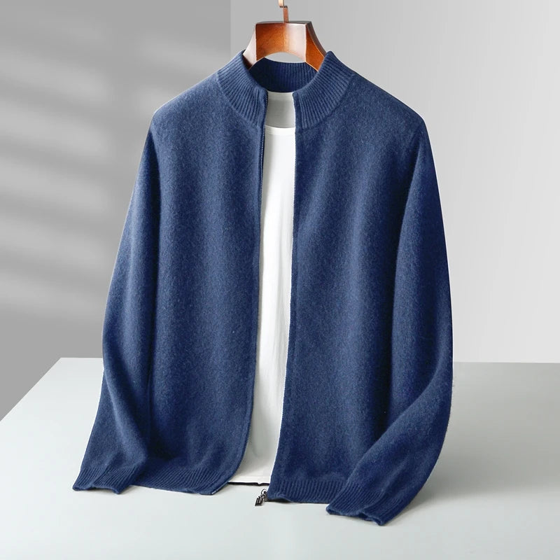 Heren Truien Opstaande Kraag Van 100% Merinowol voor Casual en Formele Gelegenheden 2