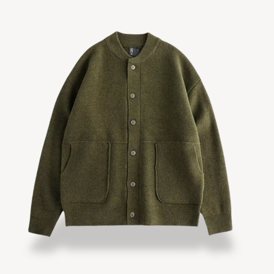 Heren Vest Gebreid met Knoopsluiting 3