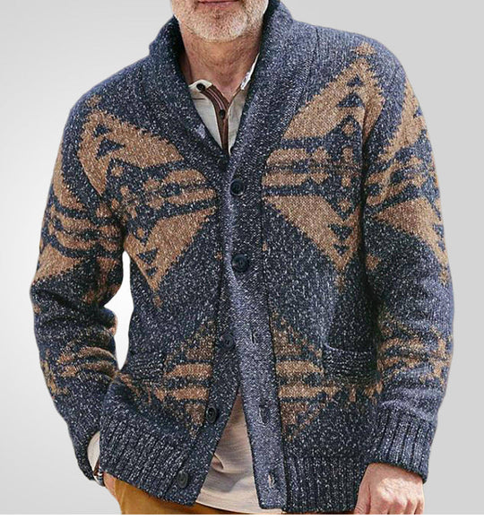 Heren Vest Geometrisch Patroon Casual 1