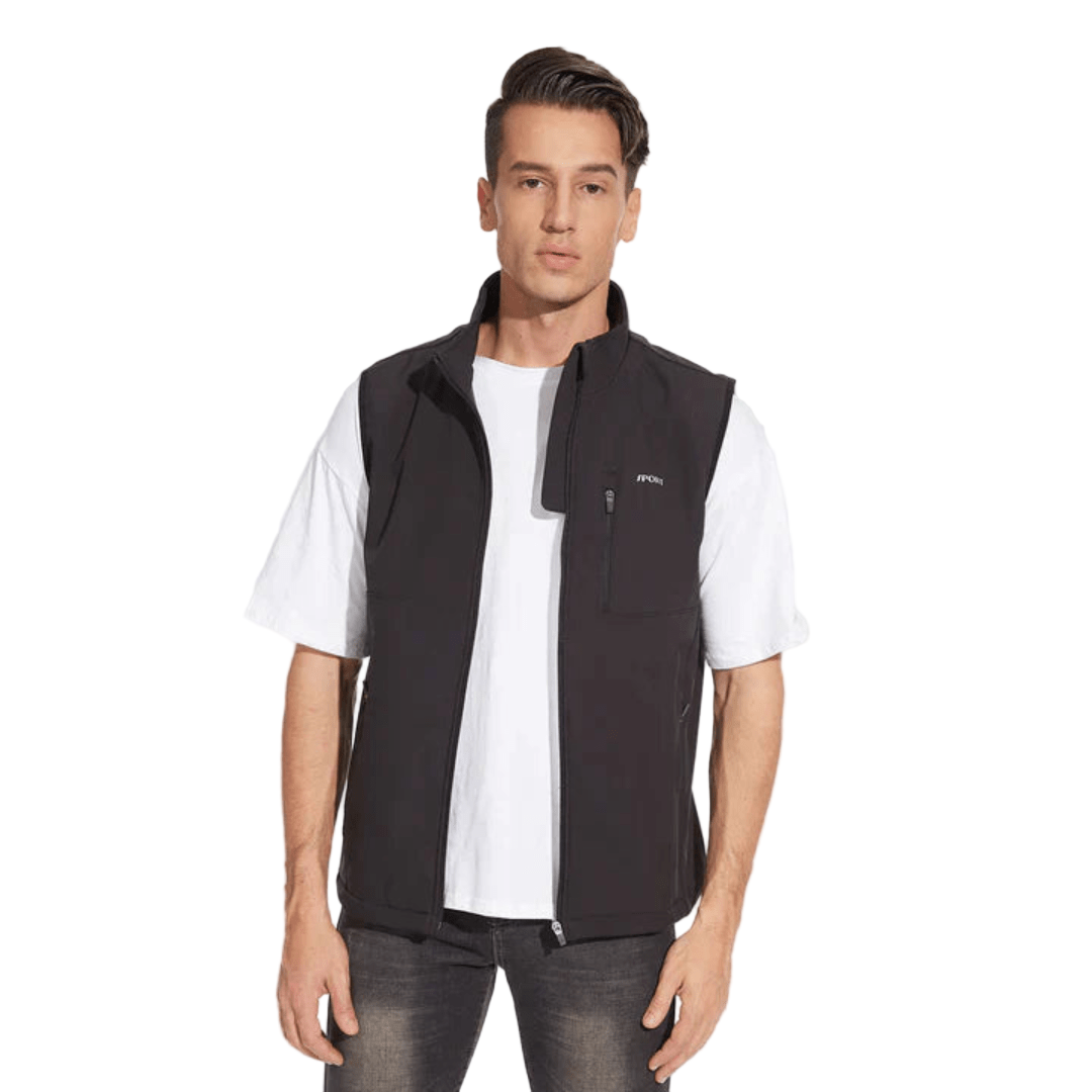 Heren Vest Lichtgewicht met Opstaande Kraag voor Casual en Formele Gelegenheden 0