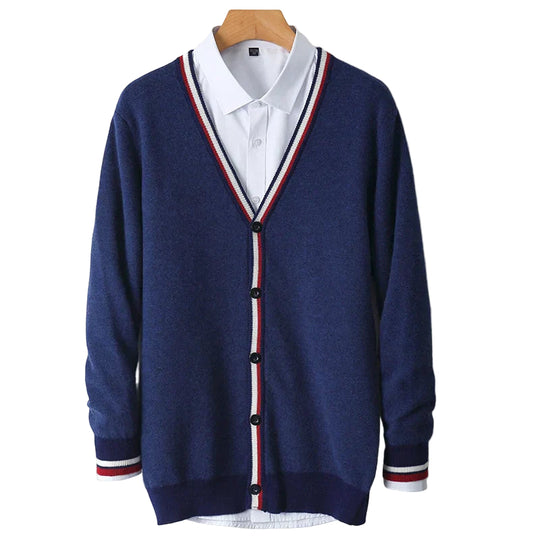Heren Vest V-hals Met Knoopsluiting 1