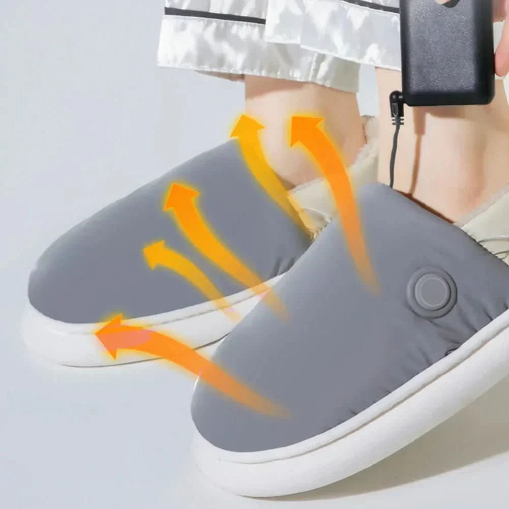 Heren en Dames Elektrische Pantoffels voor Comfortabele Warmte 3