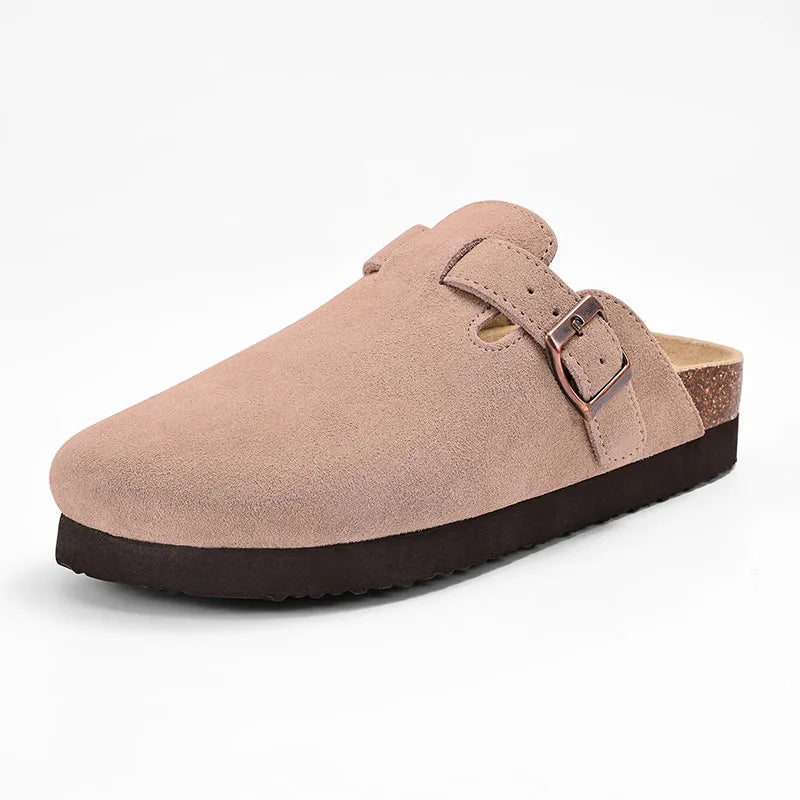 Heren en Dames Muilen met Kurken Inlegzool en Antislip Zolen 15