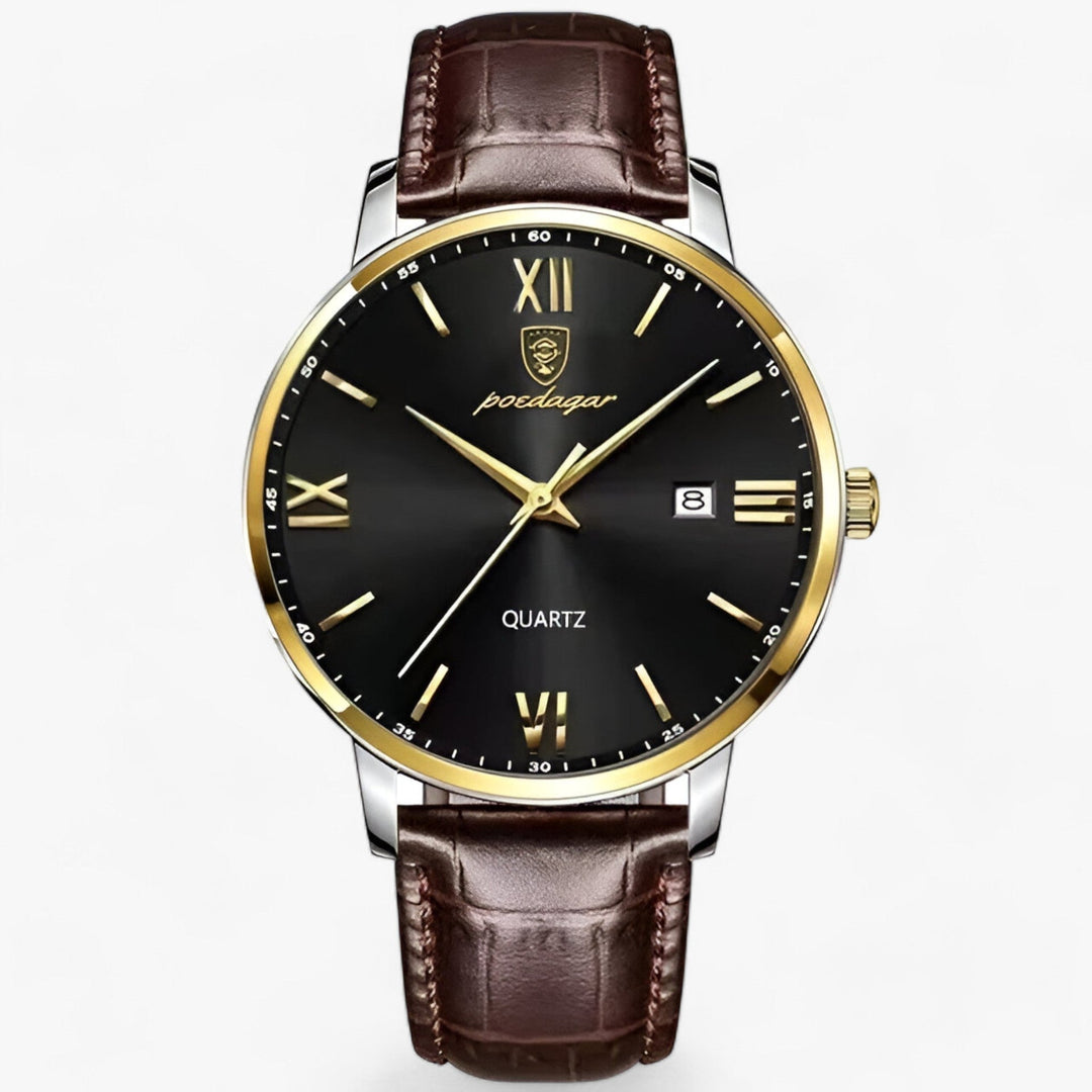 Herenhorloge met Leren Band en Quartz Uurwerk 1