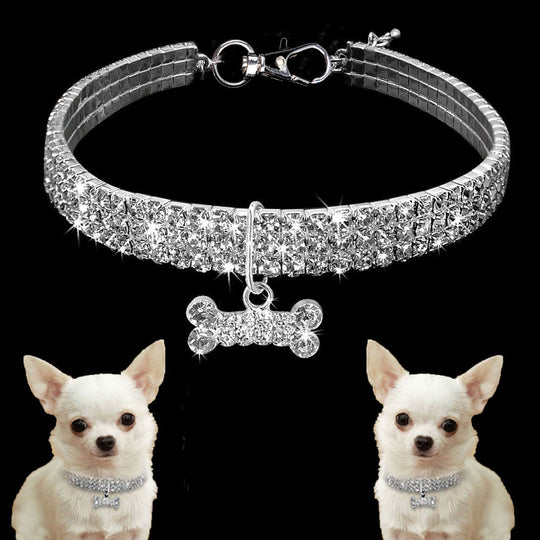 Hondenhalsband Bling It On Met Strass-Steentjes voor Luxe Look 3