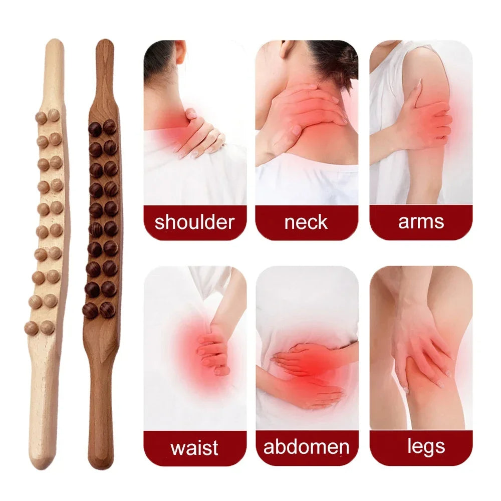 Houten Gua Sha Massagestok voor Ontspanning 3