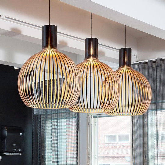 Houten Hanglamp Verstelbaar Natuurlijk Design 6