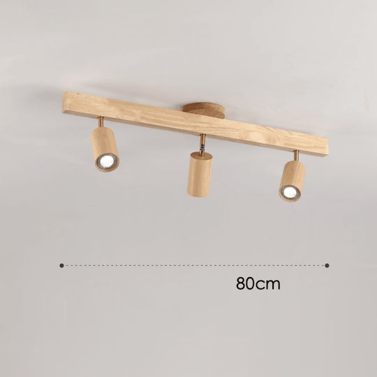 Houten LED Plafondlamp Minimalistisch Verstelbaar 6