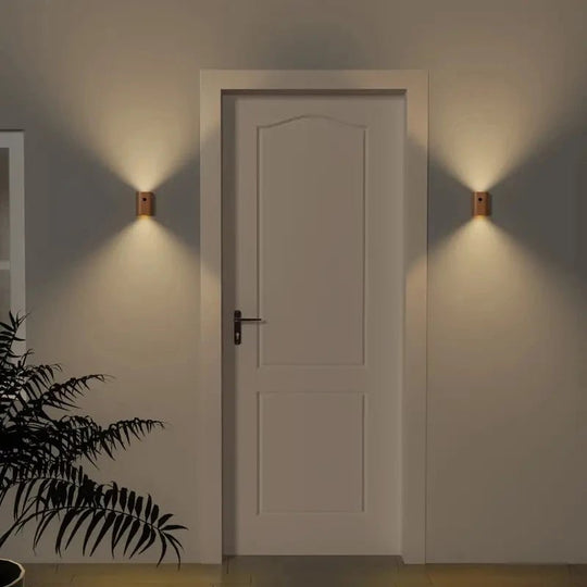 Houten Lamp met Bewegingssensor en Oplaadbare Batterij 3