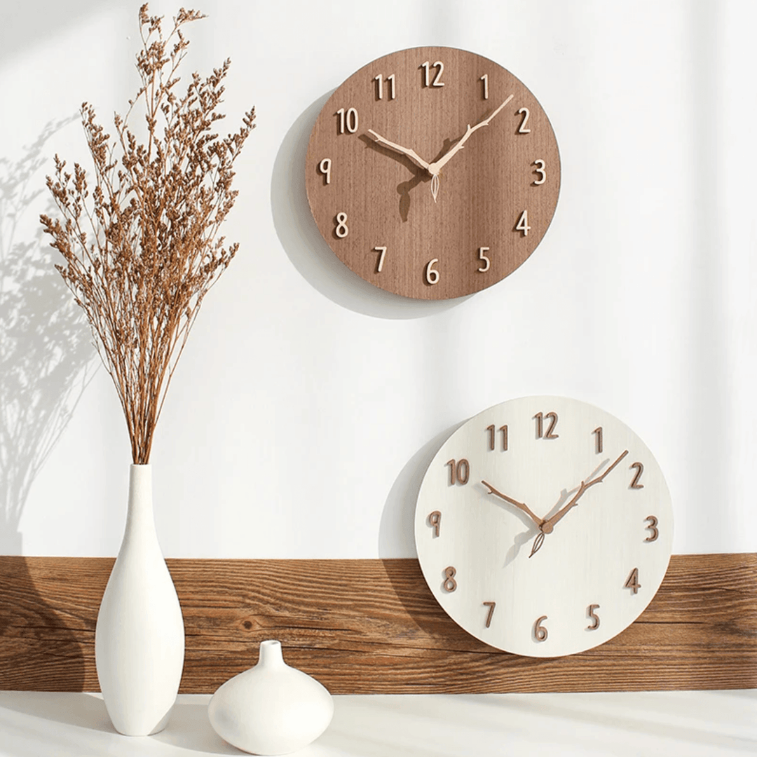 Houten Wandklok Creatief Ontwerp 1