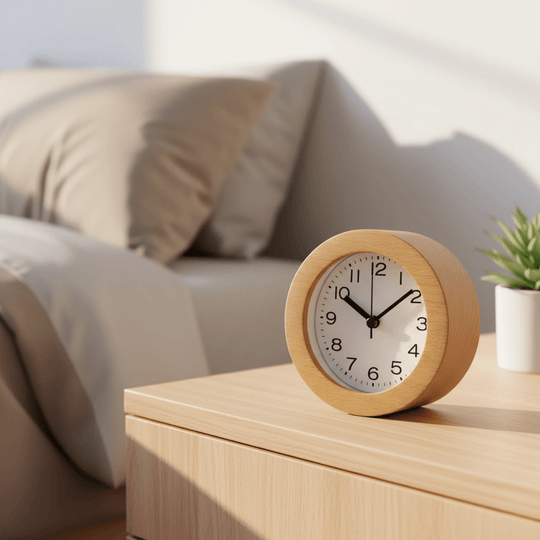 Houten Wekker Minimalistisch Design met LED Display 0