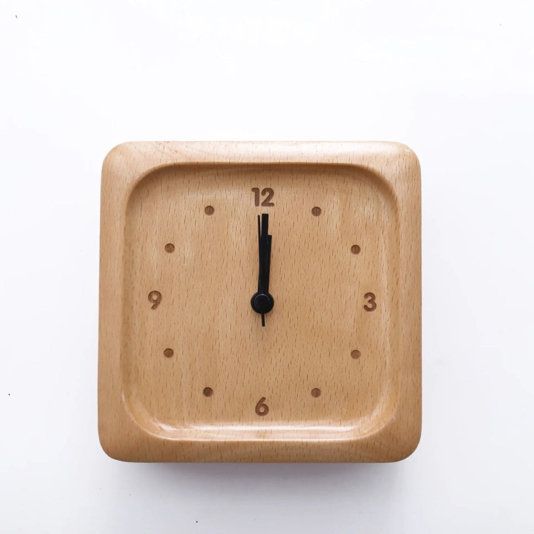 Houten Wekker Minimalistisch Design voor Slaapkamer en Kantoor 4