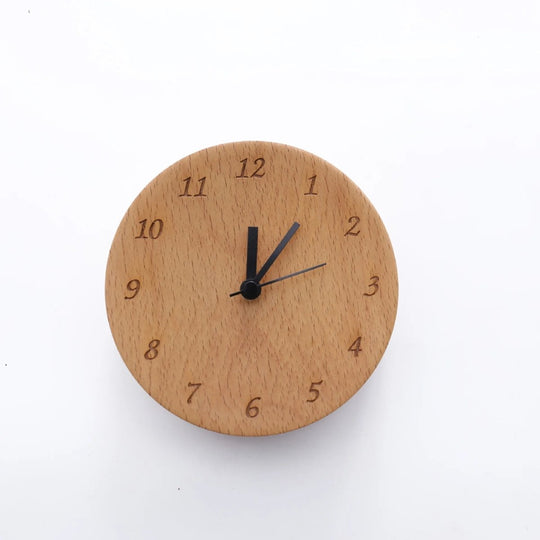 Houten Wekker Minimalistisch Design voor Slaapkamer en Kantoor 5