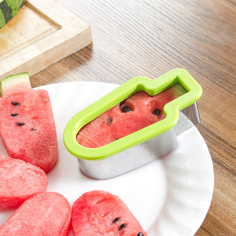 Ijslolly Vorm Watermeloen Segment Speels Ontwerp 0