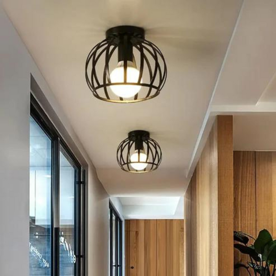 Industriële Plafondlamp Open Design 0