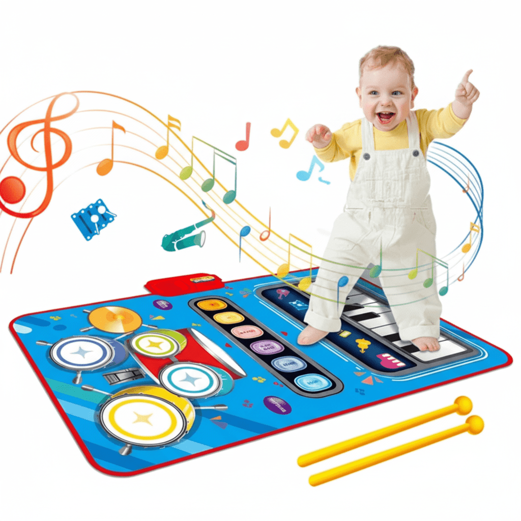 Interactieve Muziekmat Voor Kinderen Met Vijf Instrumenten 8