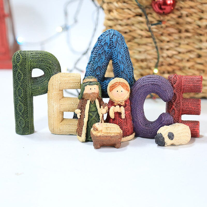 Kerstdecoratie Heilige Familie Handgemaakt Beeld 2