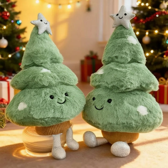 Kerstdecoratie Pluche Kerstboombeeldje voor Gezellige Sfeer 1