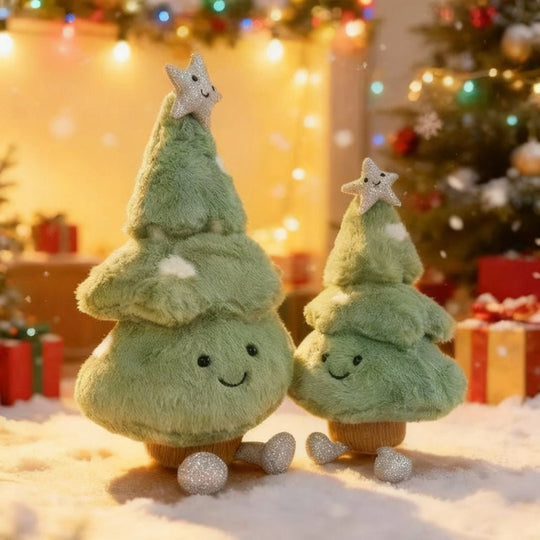 Kerstdecoratie Pluche Kerstboombeeldje voor Gezellige Sfeer 4