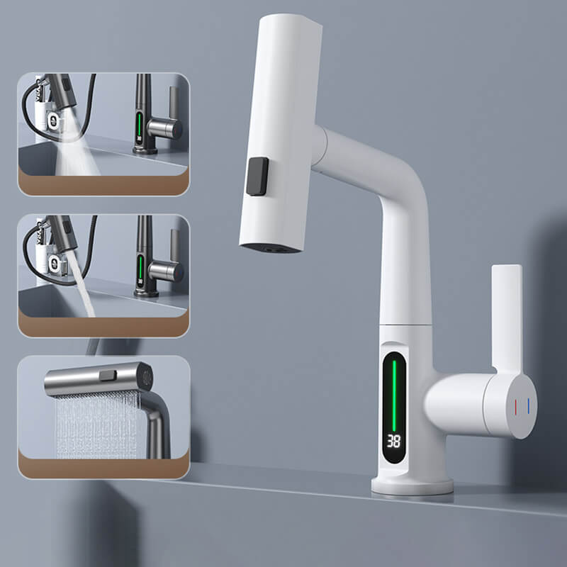 Keuken en Badkamer Kraan 360° Draaibaar met LED Temperatuurdisplay 3