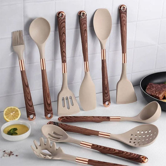 Keukengereedschap Set met Hittebestendige Gereedschappen en Ergonomische Handgrepen 1