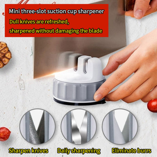 Keukenmessenslijper Mini met Antislip Zuignap 3