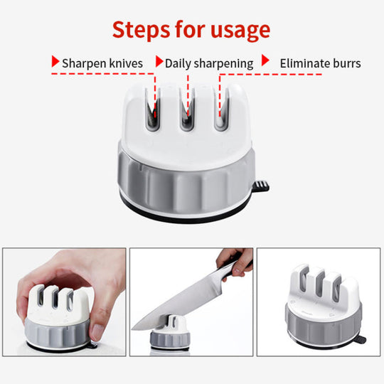 Keukenmessenslijper Mini met Antislip Zuignap 7