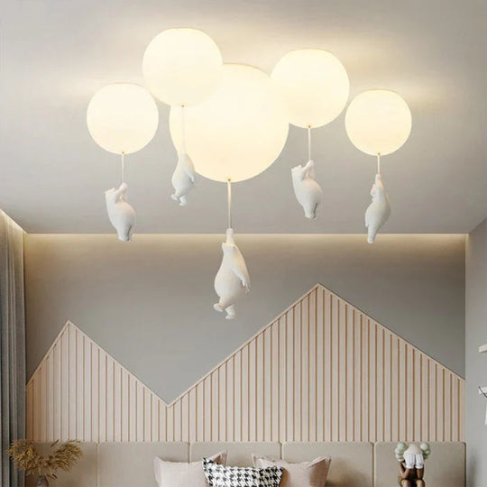 Kinder Plafondlamp Beer en Ballon 4
