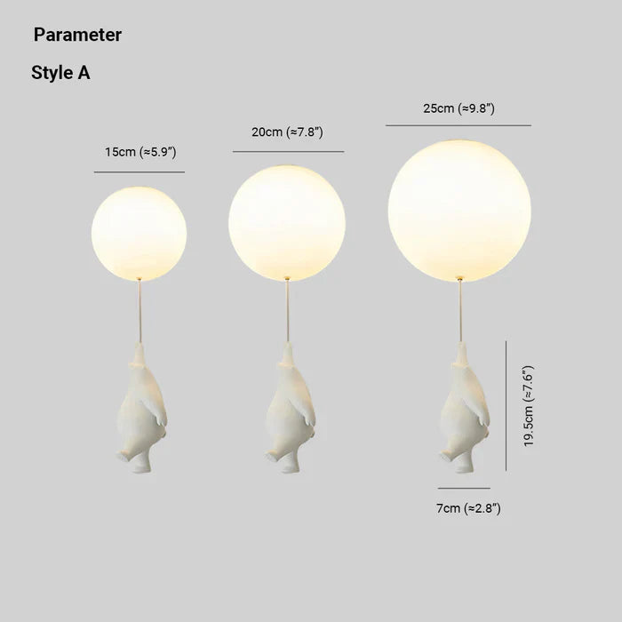 Kinder Plafondlamp Beer en Ballon 5