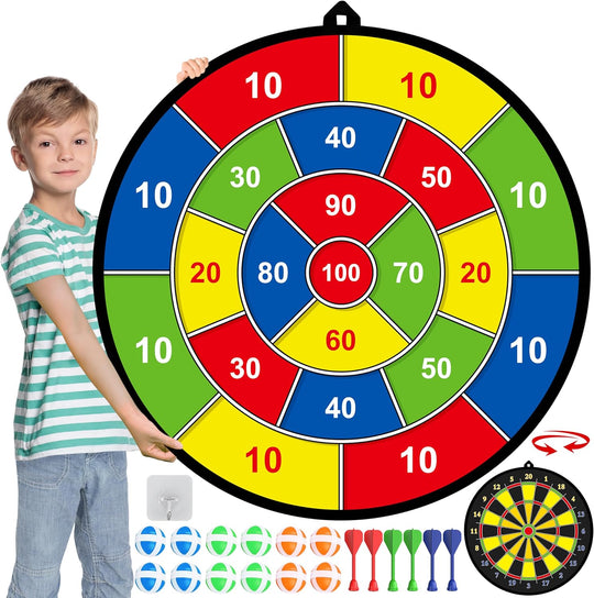Kinderdartbord Dubbelzijdig Voor Binnen en Buiten 0